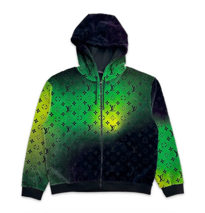 Louis Vuitton Monogram Velvet Jacket Green