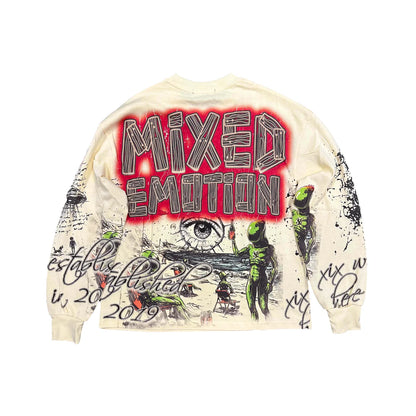 Mixed Emotion Art Club Long Sleeve Cream