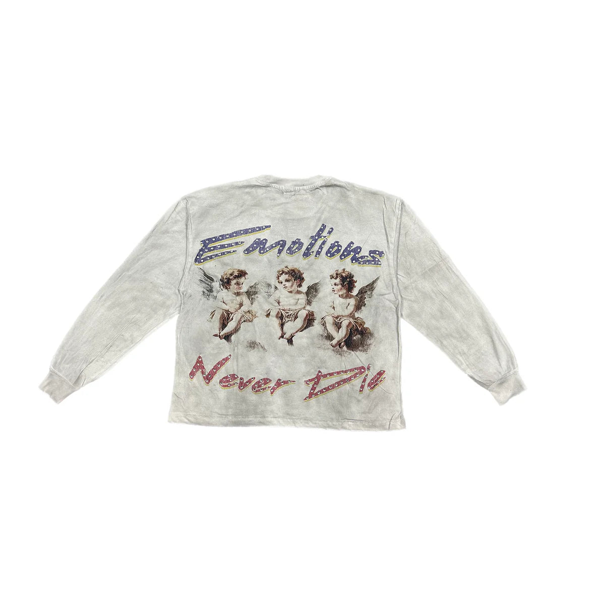 Mixed Emotion Triplets Long Sleeve White