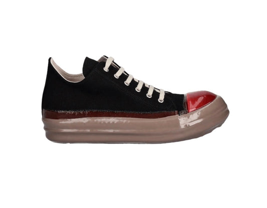 Rick Owens DRKSHDW Concordian Low Rubber Toe Canvas Black/Red/Beige
