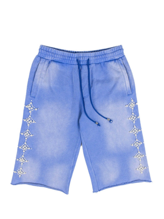 Commons Pearled Star Shorts Royal Blue