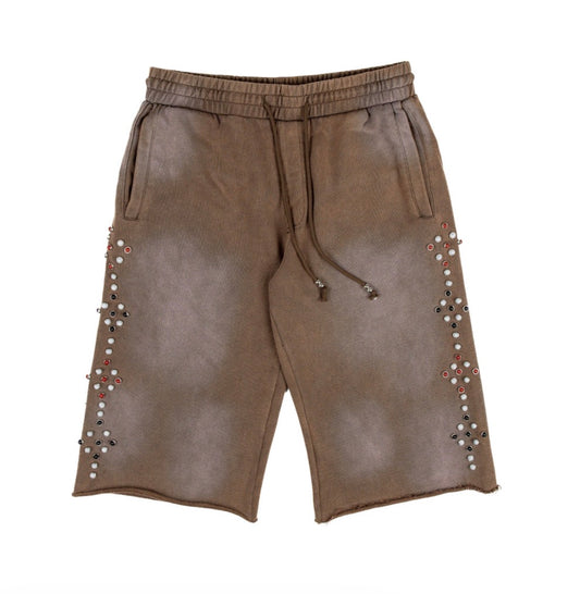 Commons Red Rivet Shorts Vintage Brown