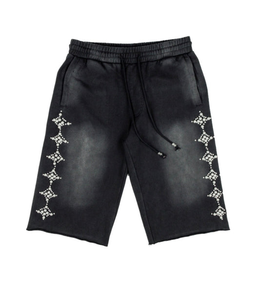 Commons Pearled Star Shorts Vintage Black