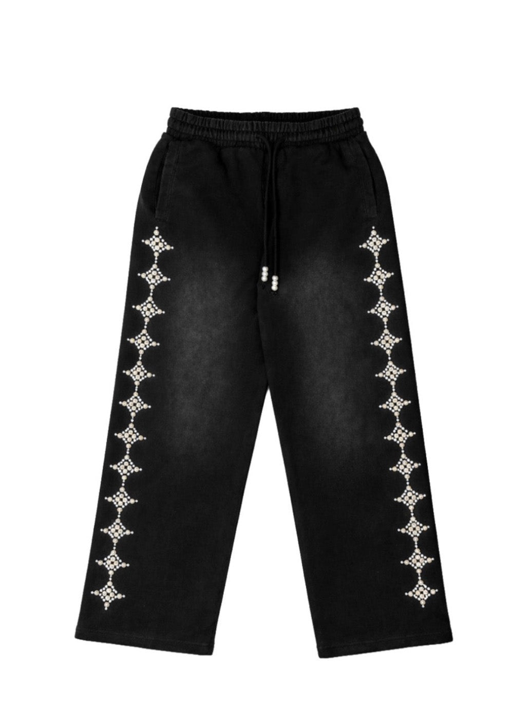 Commons Pearled Star Sweatpants Black