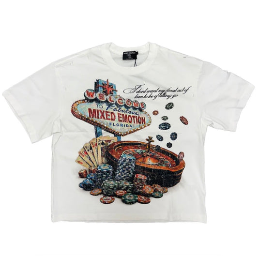 Mixed Emotion Lottery T-Shirt White