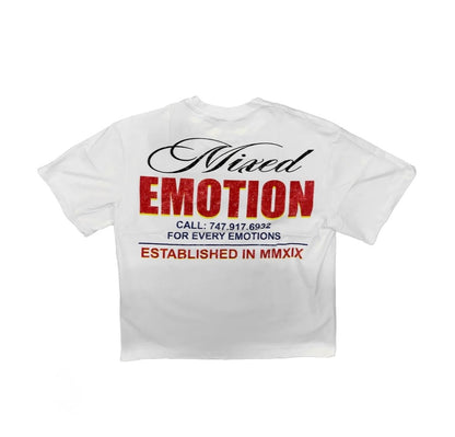 Mixed Emotion Lottery T-Shirt White