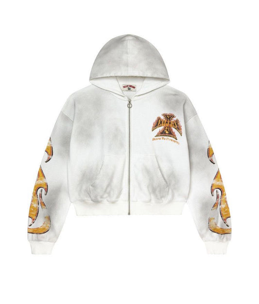 Vale Forever Reborn Waffle Zip-Up White