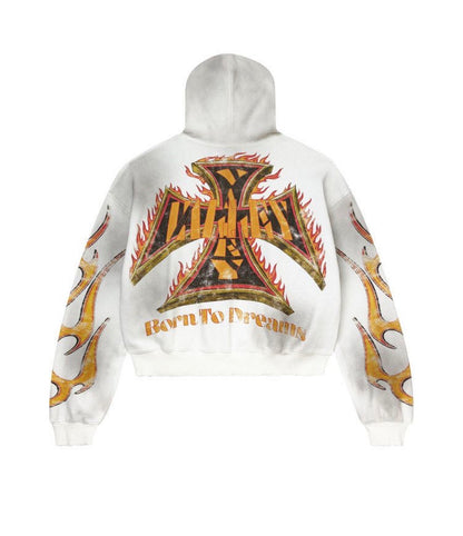 Vale Forever Reborn Waffle Zip-Up White