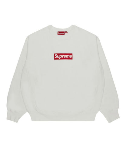 Supreme Washed Box Logo Crewneck White