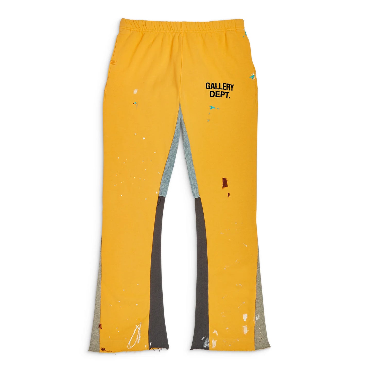 Gallery Dept Painted Flare Sweatpants Yellow
