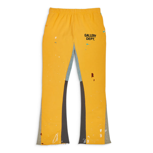 Gallery Dept Painted Flare Sweatpants Yellow