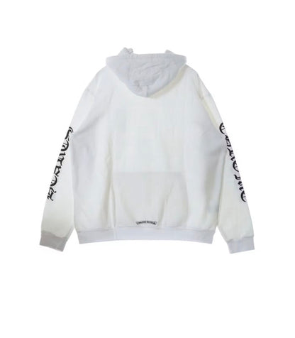 Chrome Hearts Vertical Logo Hoodie White