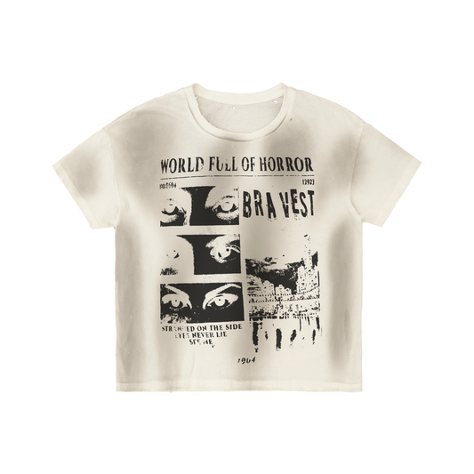 Bravest Studios Horros Vintage T-Shirt White