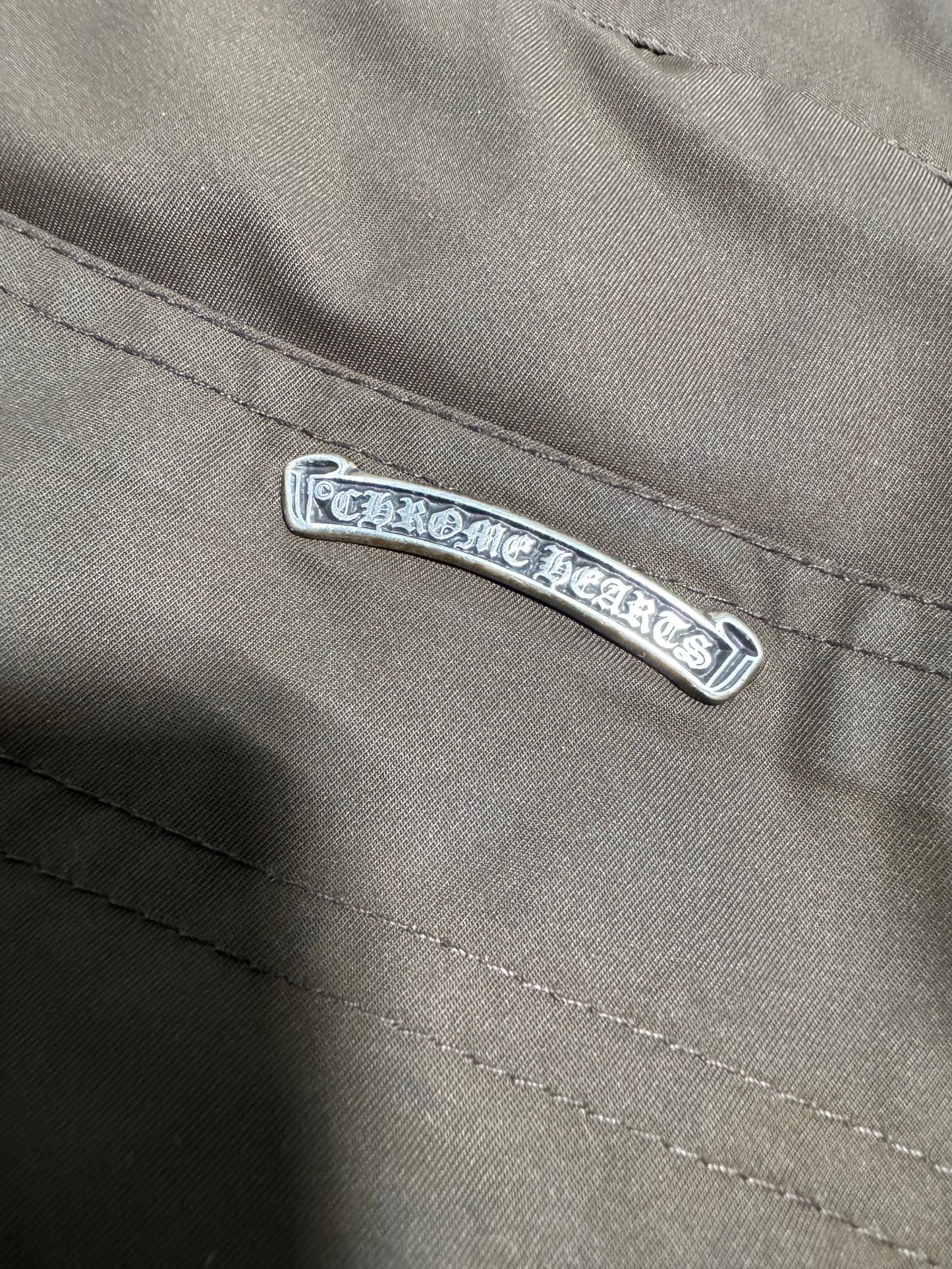 Chrome Hearts Double Knee Carpenter Shorts Brown (PRE-OWNED)