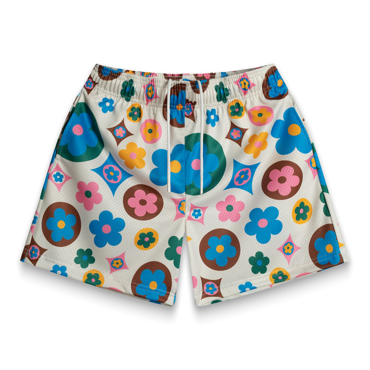 Bravest Studios Flower Shorts Cream Multi