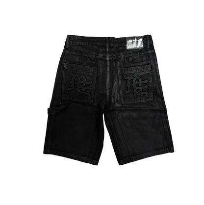 Mixed Emotion Worker Wax Shorts Black
