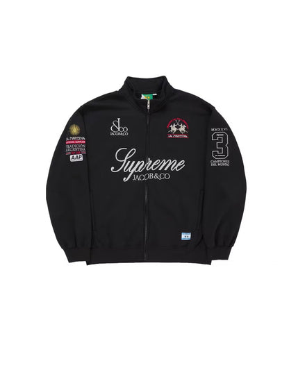 Supreme La Martina Zip-Up Black