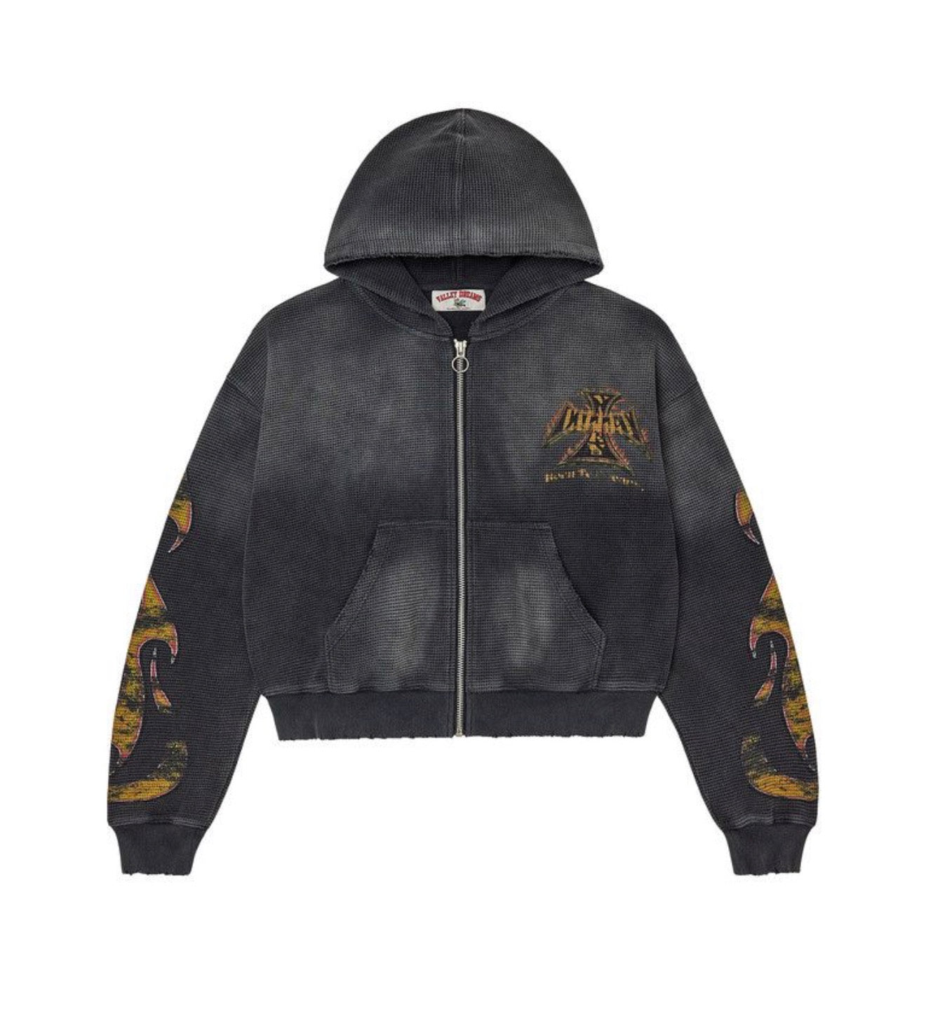 Vale Forever Reborn Waffle Zip-Up Black