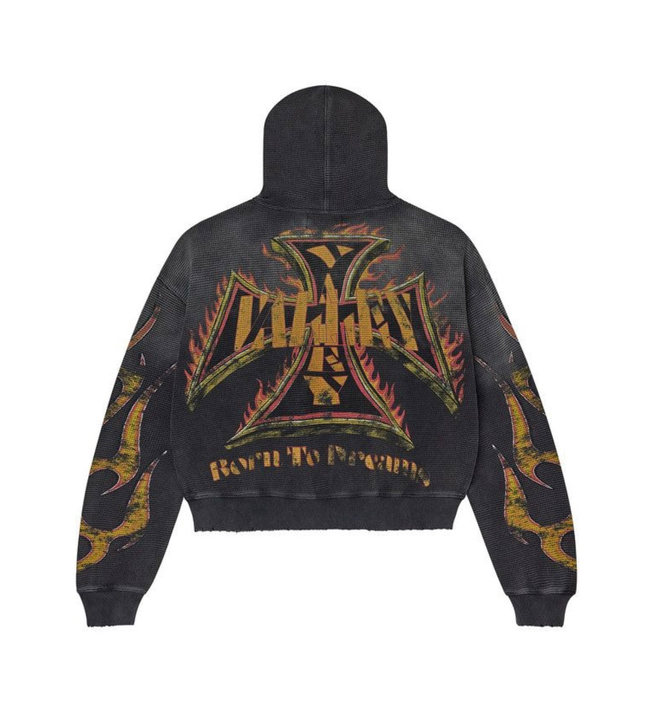 Vale Forever Reborn Waffle Zip-Up Black