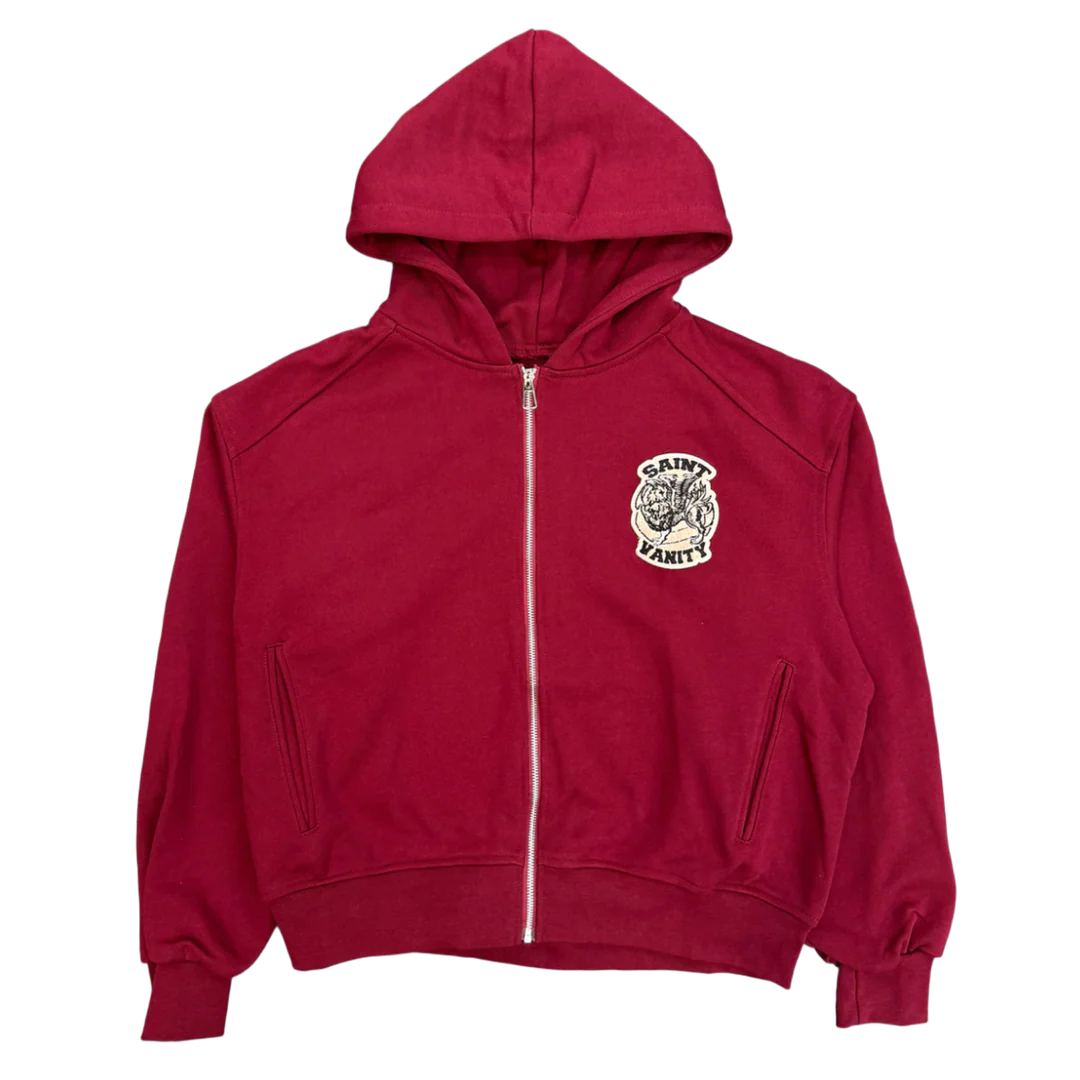 Saint Vanity Uniform Zip-Up Crimson Red