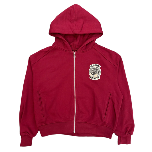 Saint Vanity Uniform Zip-Up Crimson Red
