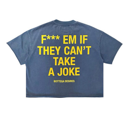 Bottega Desires Fuck Em T-Shirt Navy