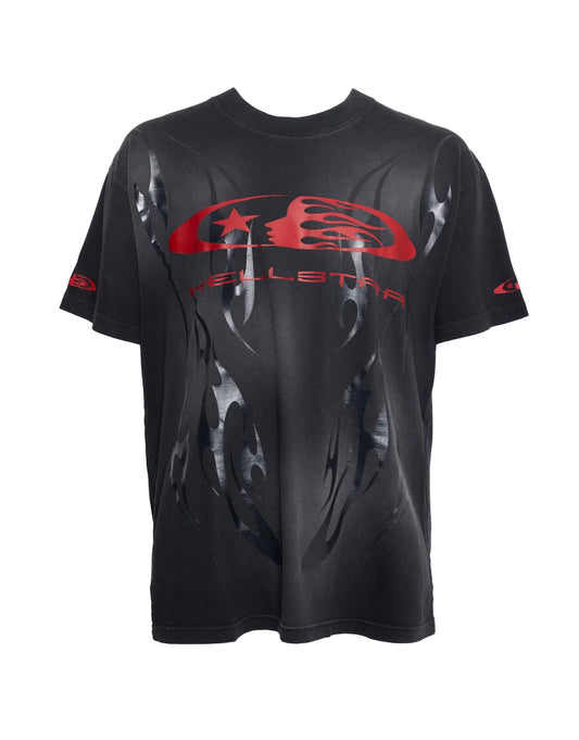 Hellstar Sports Flame T-Shirt Black/Red