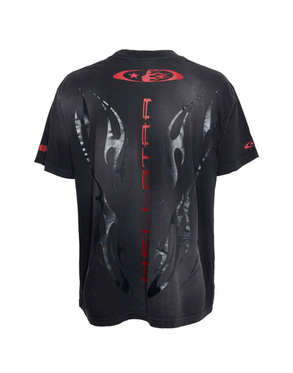 Hellstar Sports Flame T-Shirt Black/Red