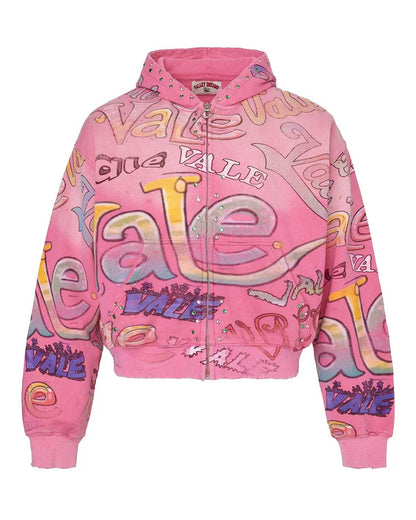 Vale Forever Bubblegum Zip-Up Pink