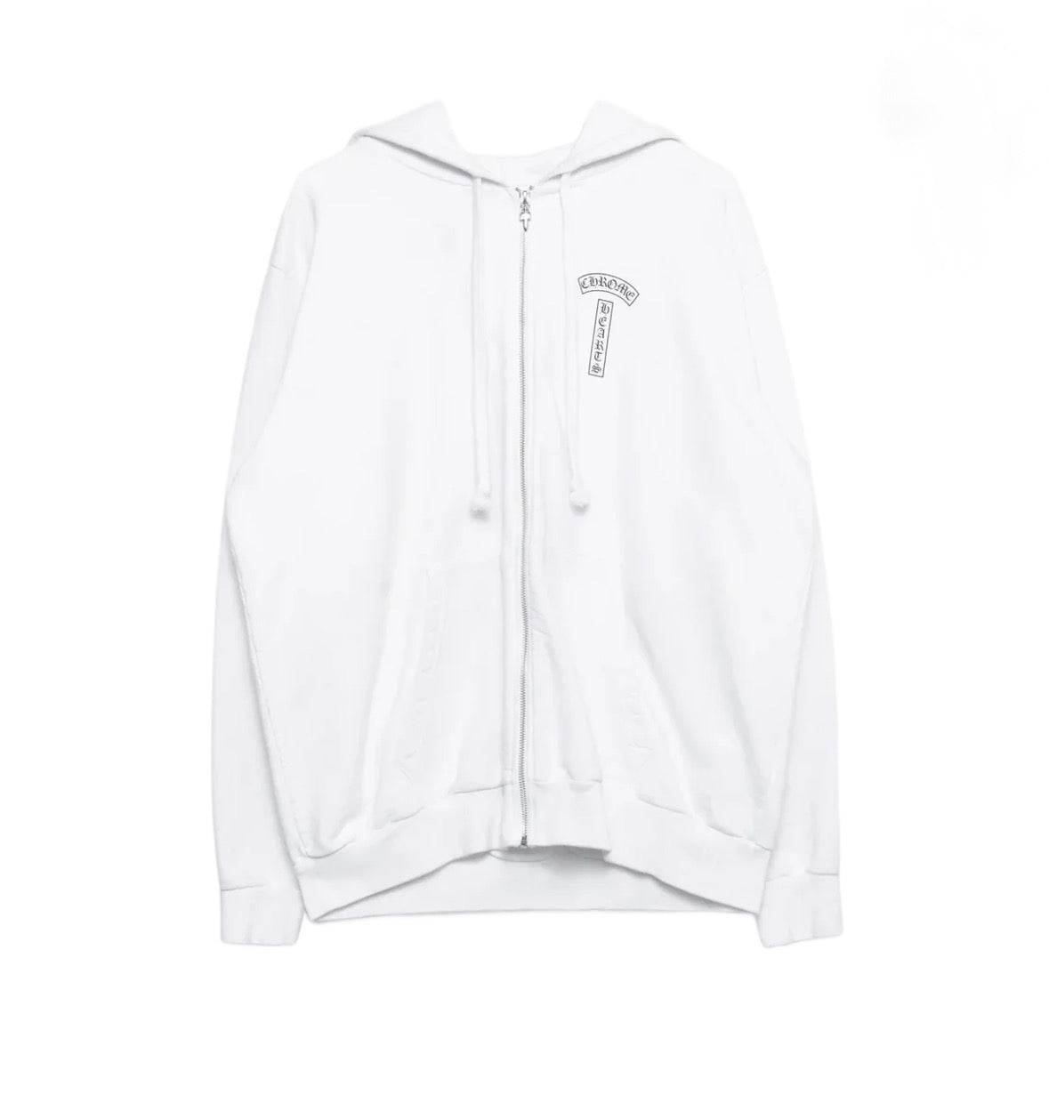 Chrome Hearts T Bar U.S.A Zip-Up White