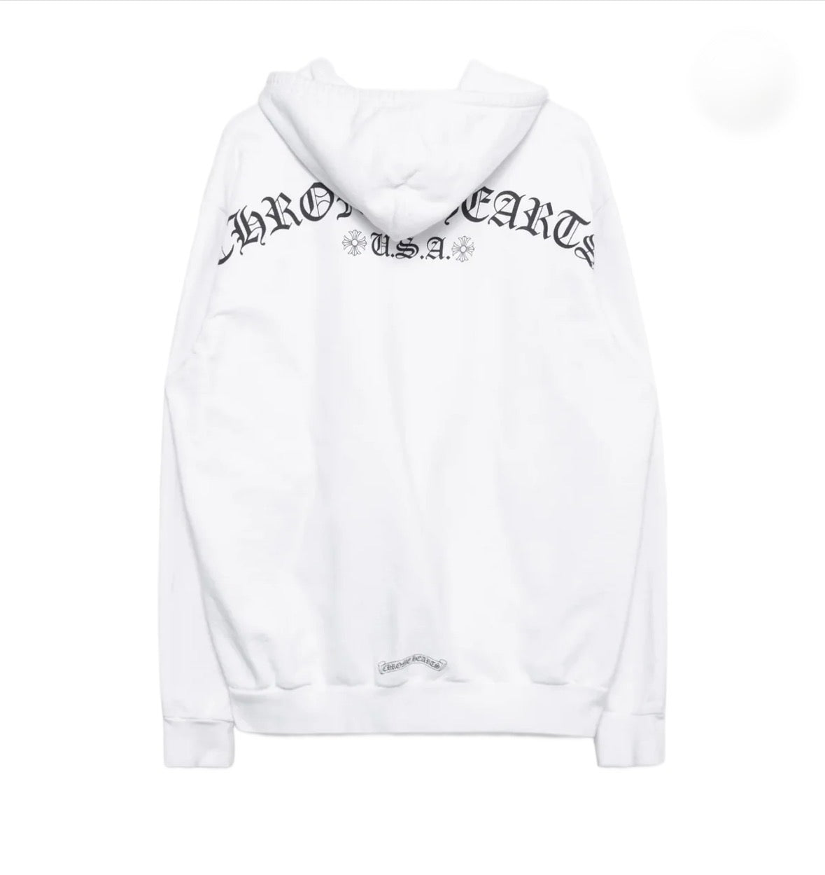 Chrome Hearts T Bar U.S.A Zip-Up White