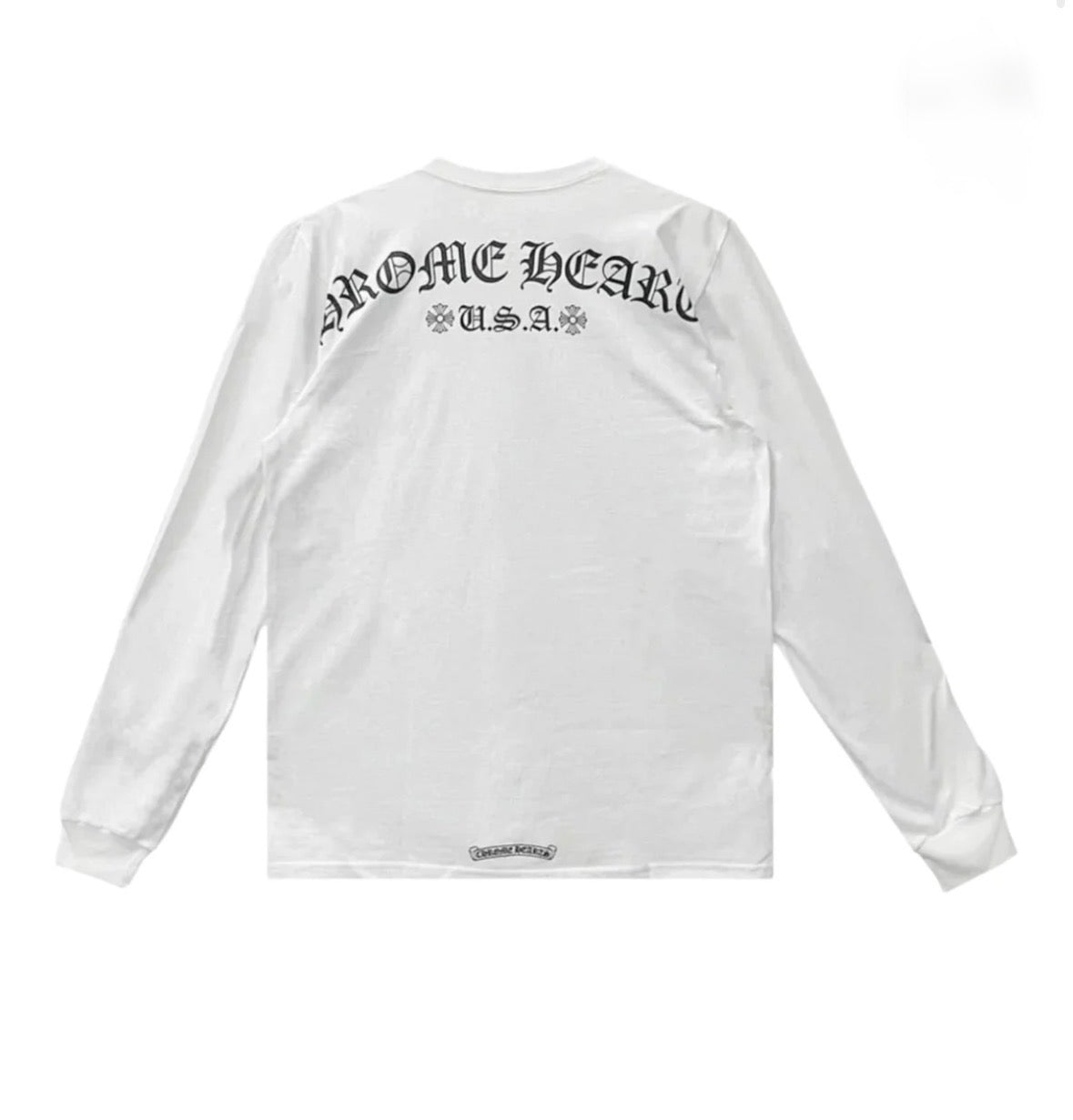 Chrome Hearts Scroll U.S.A Long Sleeve White