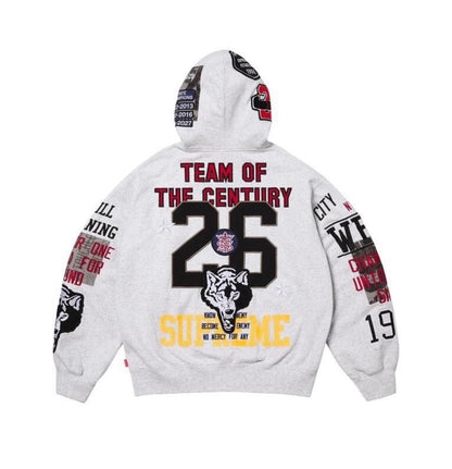 Supreme Warriors Applique Zip-Up Ash Grey