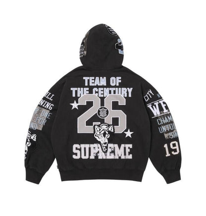 Supreme Warriors Applique Zip-Up Black