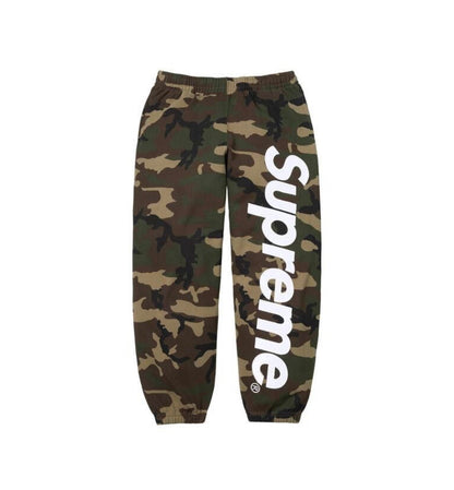 Supreme Satin Applique Sweatpants Woodland Camo