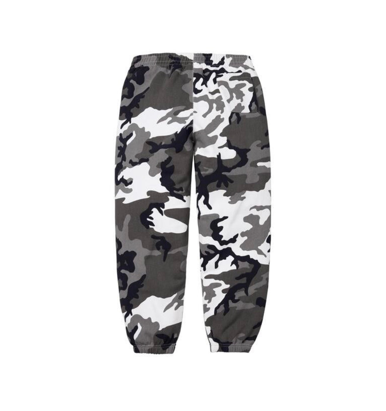 Supreme Satin Applique Sweatpants Snow Camo
