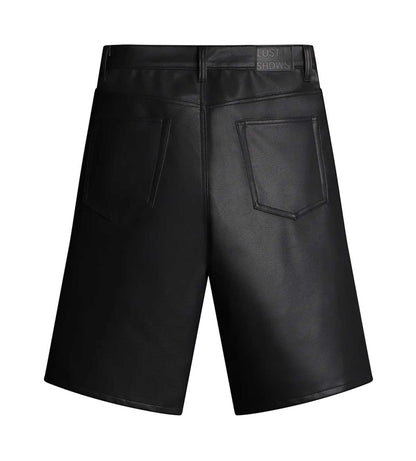 Lost Shadows Leather Shorts Black/Red