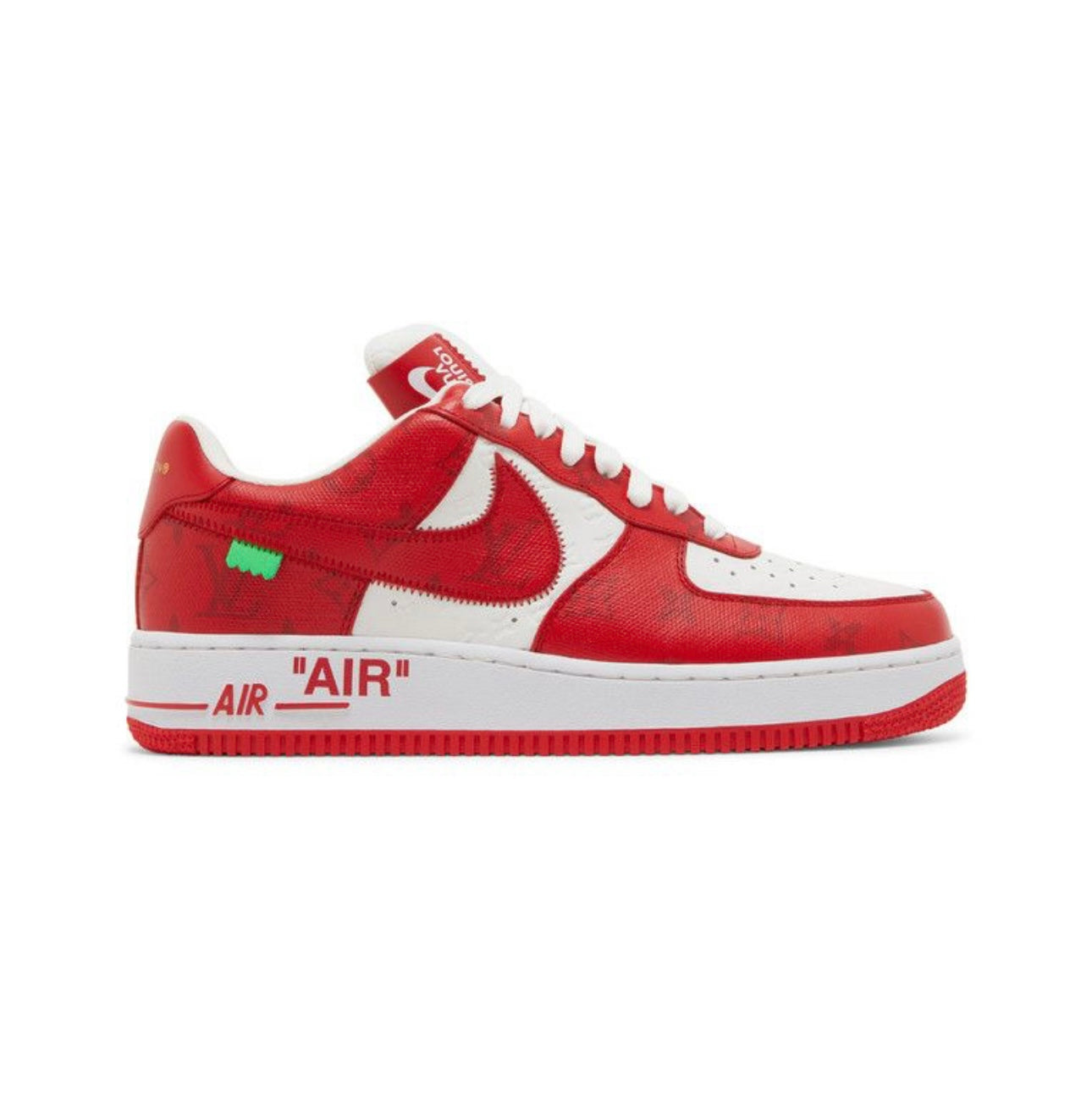 Louis Vuitton x Air Force 1 White Comet Red