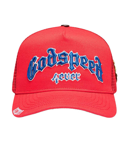 Godspeed Forever Trucker Hat Red/Blue