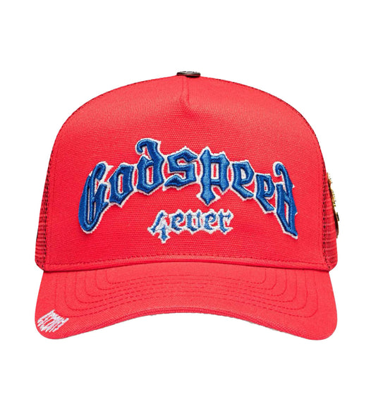 Godspeed Forever Trucker Hat Red/Blue