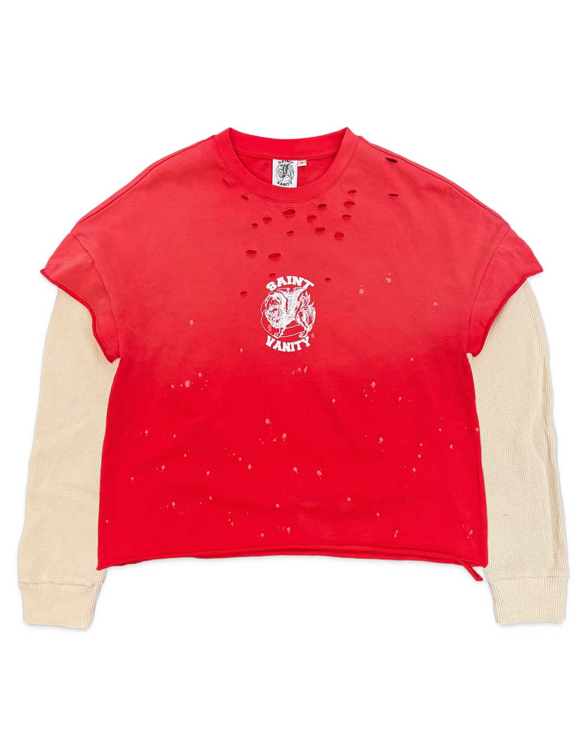 Saint Vanity Cutoff Thermal Long Sleeve Red