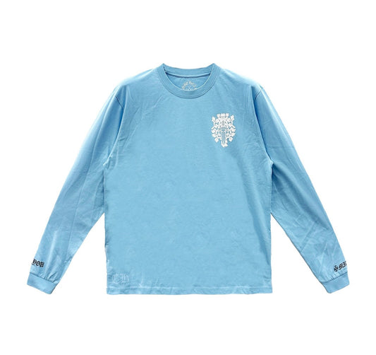Chrome Hearts Miami Exclusive Dagger Logo Long Sleeve Blue