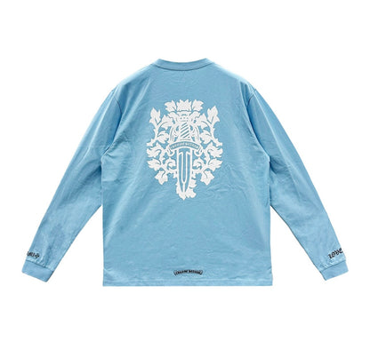 Chrome Hearts Miami Exclusive Dagger Logo Long Sleeve Blue