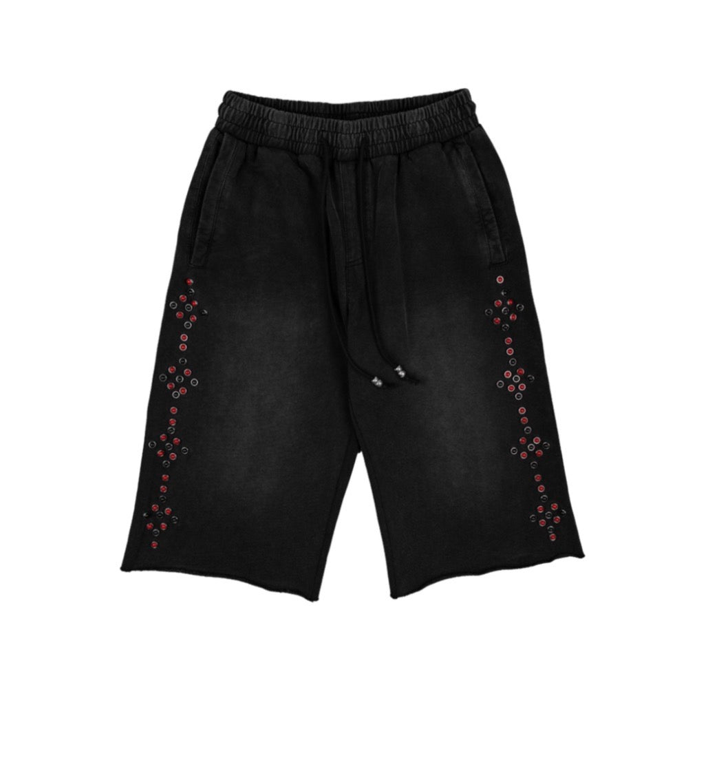 Commons Rivet Shorts Black/Red