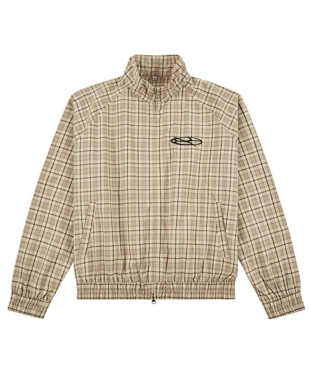 Boredom Kills Lounge Plaid Track Jacket Khaki