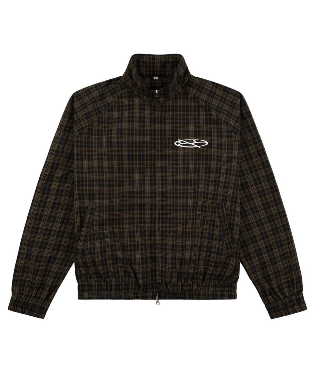 Boredom Kills Lounge Plaid Track Jacket Black