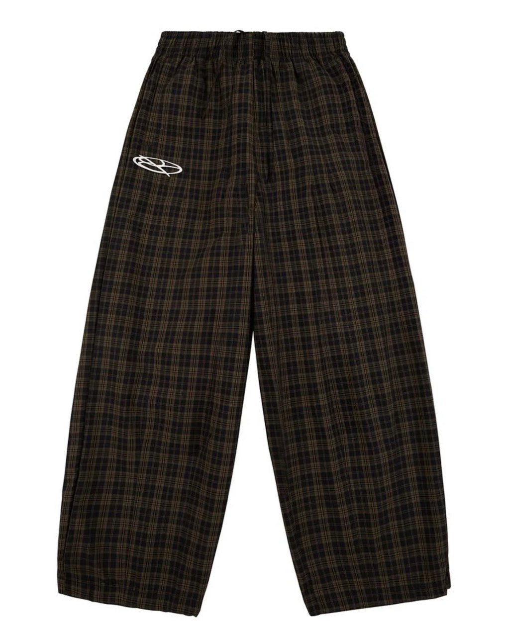 Boredom Kills Lounge Plaid Track Pants Black