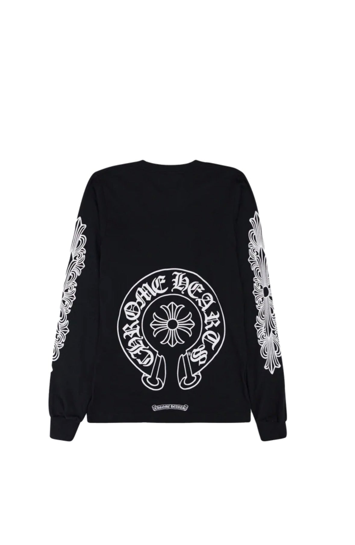 Chrome Hearts Floral Horseshoe Long Sleeve Black