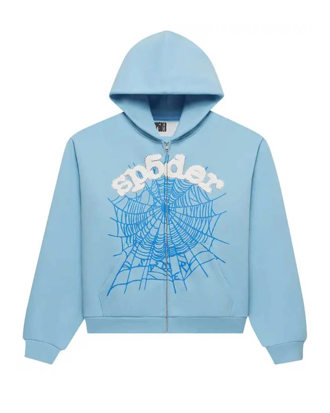 Sp5der OG Web Zip-Up Sky Blue