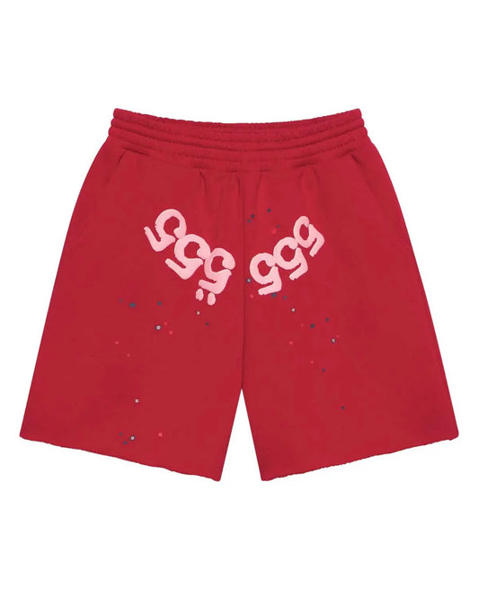 Sp5der Angel Number Shorts Merlot